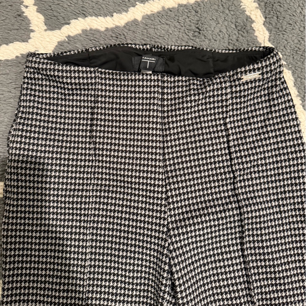 Tahari Houndstooth Pixie Work Pants - image 3